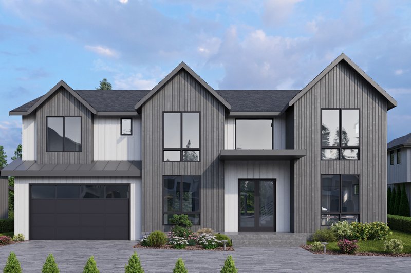 Architectural House Design - Farmhouse Exterior - Front Elevation Plan #1066-243