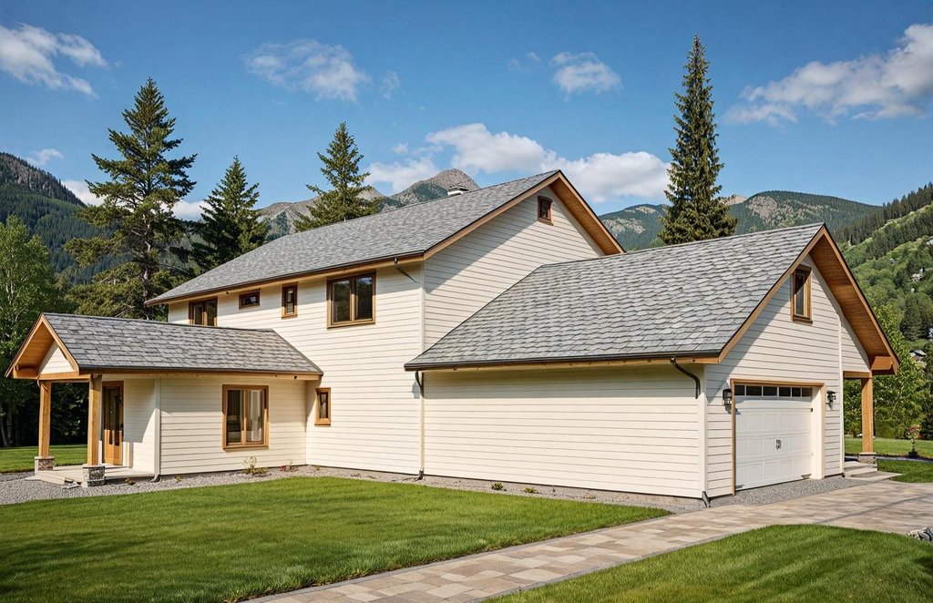 Exterior - Front Elevation 2 for Traditional House Plan #117-162 - 4 bed, 3 bath