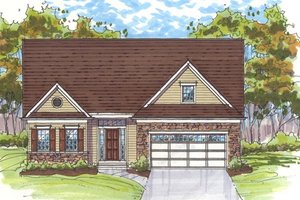 Country Exterior - Front Elevation Plan #435-5