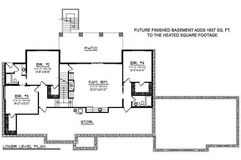 Dream House Plan - Optional Basement