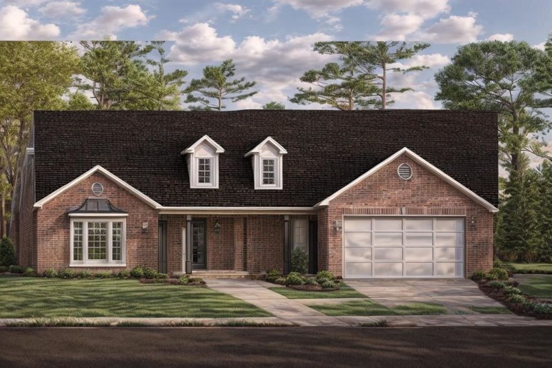 Dream House Plan - Ranch Exterior - Front Elevation Plan #3-143