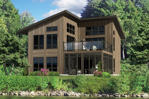 Contemporary Exterior - Front Elevation Plan #25-4365