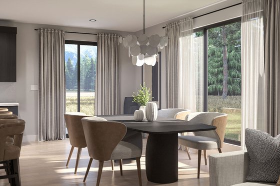 Interior - Dining Room 1 for Modern House Plan #455-732 - 4 bed, 2.5 bath