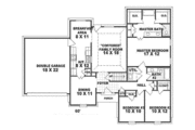 Traditional Style House Plan - 3 Beds 2 Baths 1609 Sq/Ft Plan #81-516 