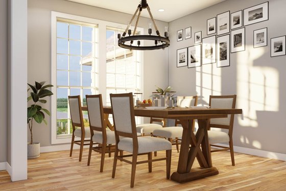 Interior - Dining Room for Traditional House Plan #17-1148 - 4 bed, 2 bath