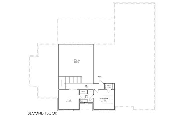 Architectural House Design - Floor Plan - Upper Floor for European House Plan #1119-17 - 5 bed, 3.5 bath