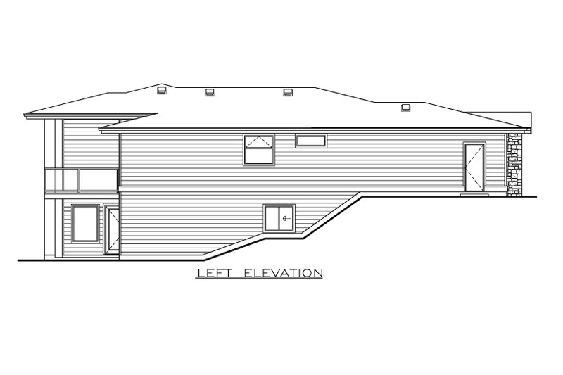 House Plan Design - Exterior - Other Elevation for Prairie House Plan #1100-68 - 2 bed, 2 bath