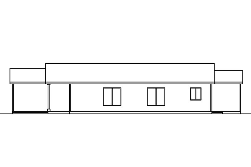 House Plan Design - Exterior - Other Elevation 1 for Ranch House Plan #124-724 - 3 bed, 2 bath