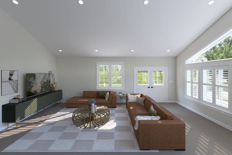 Home Plan - Interior - Family Room for Barndominium House Plan #1060-398 - 3 bed, 3 bath