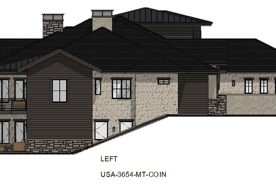 Exterior - Other Elevation 5 for Contemporary House Plan #1069-31 - 5 bed, 5.5 bath