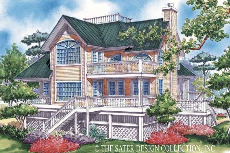 Home Plan - Exterior - Rear Elevation for Country House Plan #930-48 - 3 bed, 2 bath