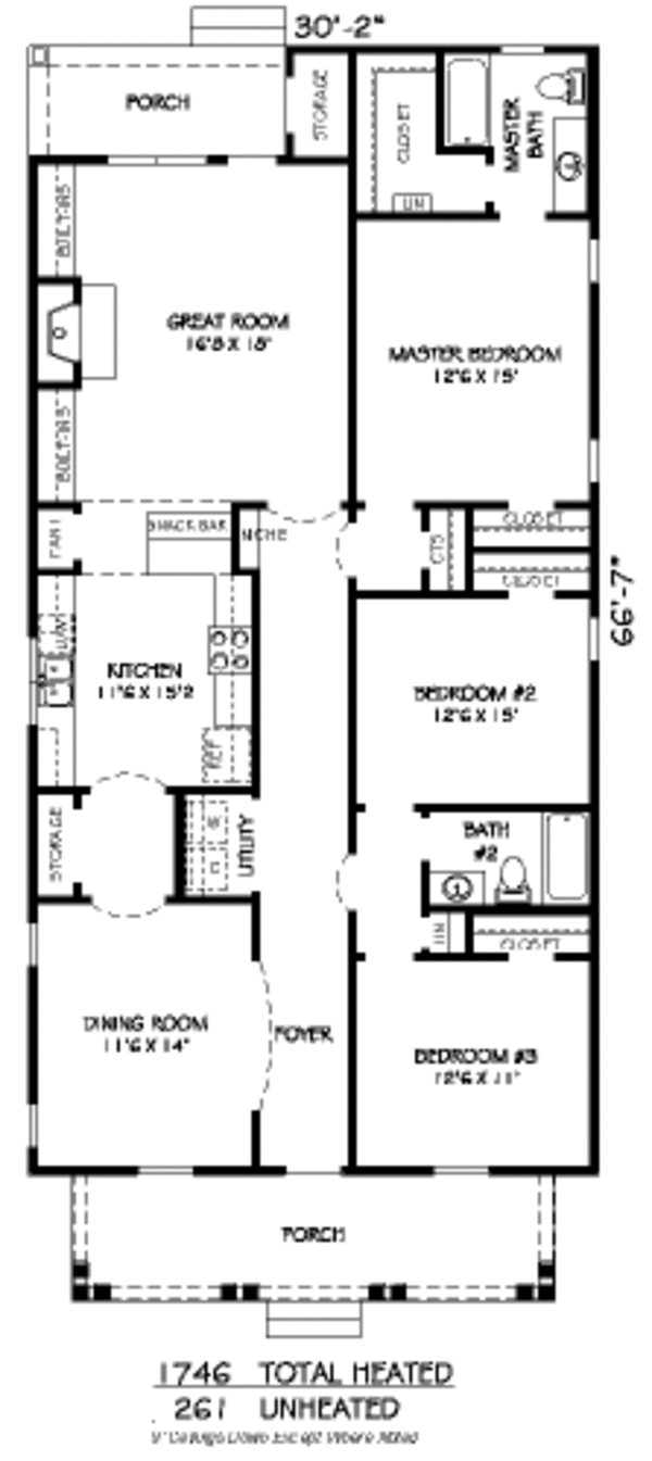 Traditional Floor Plan - Main Floor Plan #424-202