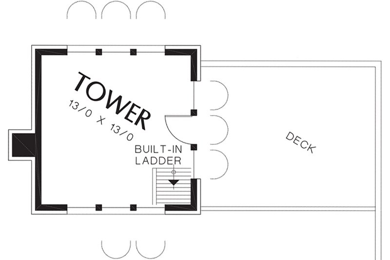 Architectural House Design - Floor Plan - Other Floor for Mediterranean House Plan #48-361 - 5 bed, 5 bath