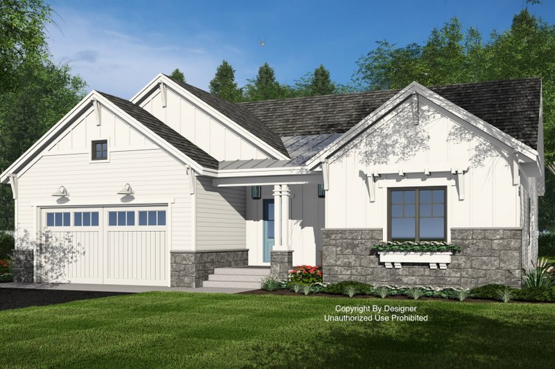 House Design - Exterior - Front Elevation 3 for Beach House Plan #51-1396 - 3 bed, 2.5 bath