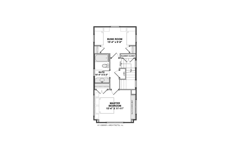 Home Plan - Floor Plan - Upper Floor for Cottage House Plan #928-370 - 5 bed, 4 bath