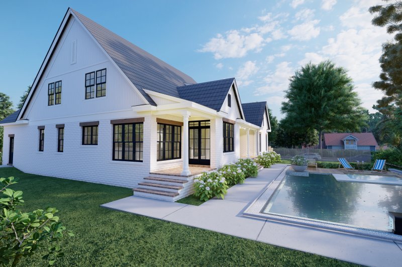 House Blueprint - Exterior - Outdoor Living for Craftsman House Plan #1094-3 - 4 bed, 3.5 bath