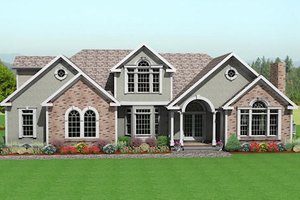 Traditional Exterior - Front Elevation Plan #75-170