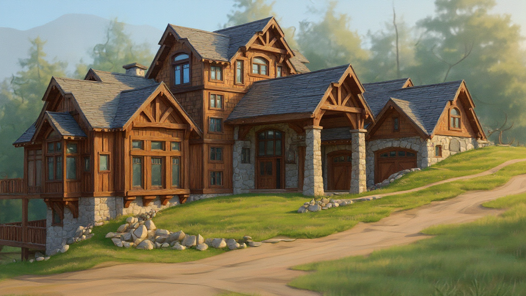 Exterior - Front Elevation 2 for Craftsman House Plan #921-30 - 4 bed, 5.5 bath