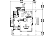 Country Style House Plan - 3 Beds 1 Baths 1781 Sq/Ft Plan #25-4552 
