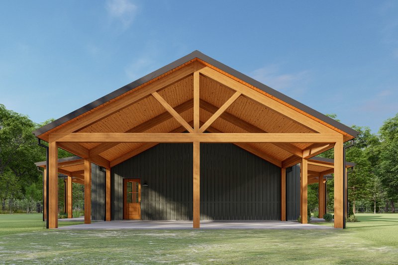 House Plan Design - Exterior - Other Elevation 4 for Barndominium House Plan #1092-51 - 3 bed, 2.5 bath