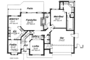 European Style House Plan - 4 Beds 3.5 Baths 2685 Sq/Ft Plan #310-185 