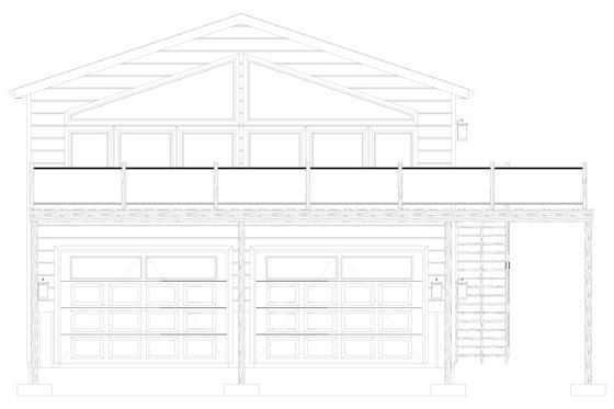 Exterior - Front Elevation 6 for Barndominium House Plan #1060-95 - 2 bed, 2 bath