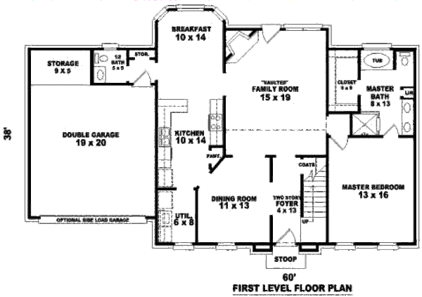 European Floor Plan - Main Floor Plan #81-13648