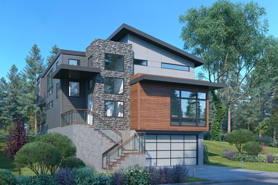 Exterior - Other Elevation 1 for Contemporary House Plan #1066-183 - 5 bed, 4.5 bath
