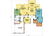 European Style House Plan - 3 Beds 3 Baths 2915 Sq/Ft Plan #20-2172 