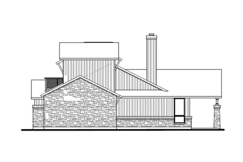 Architectural House Design - Exterior - Other Elevation 1 for Farmhouse House Plan #80-156 - 3 bed, 2.5 bath