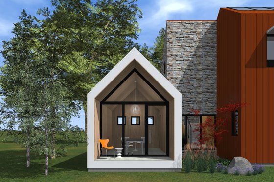 Exterior - Outdoor Living 4 for Modern House Plan #933-7 - 3 bed, 2.5 bath