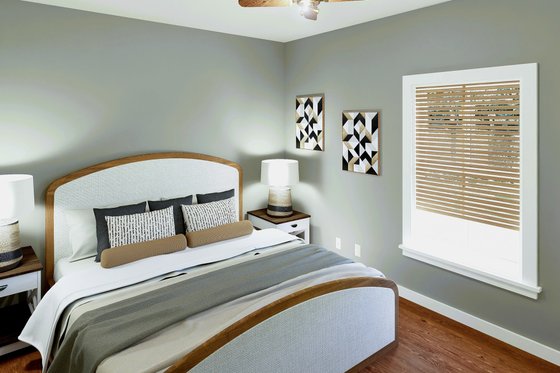 Interior - Bedroom 1 for Farmhouse House Plan #44-280 - 4 bed, 2 bath