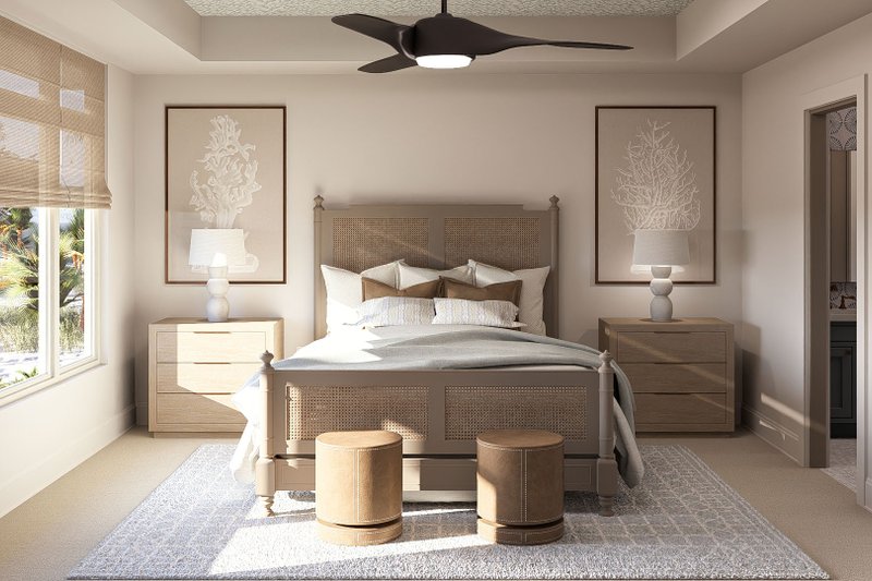 Architectural House Design - Interior - Master Bedroom 1 for Cottage House Plan #455-210 - 4 bed, 3 bath