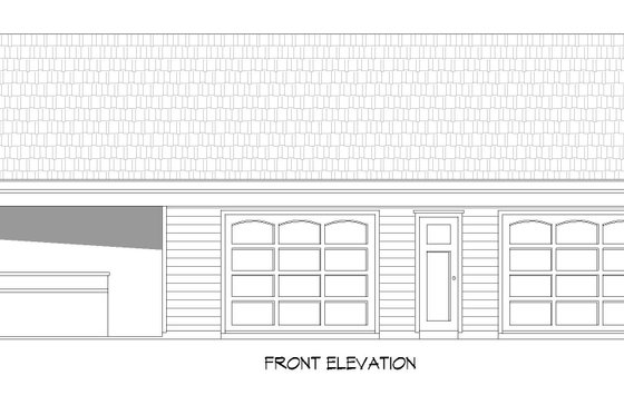 Exterior - Other Elevation 1 for Country House Plan #932-312, 1 bath