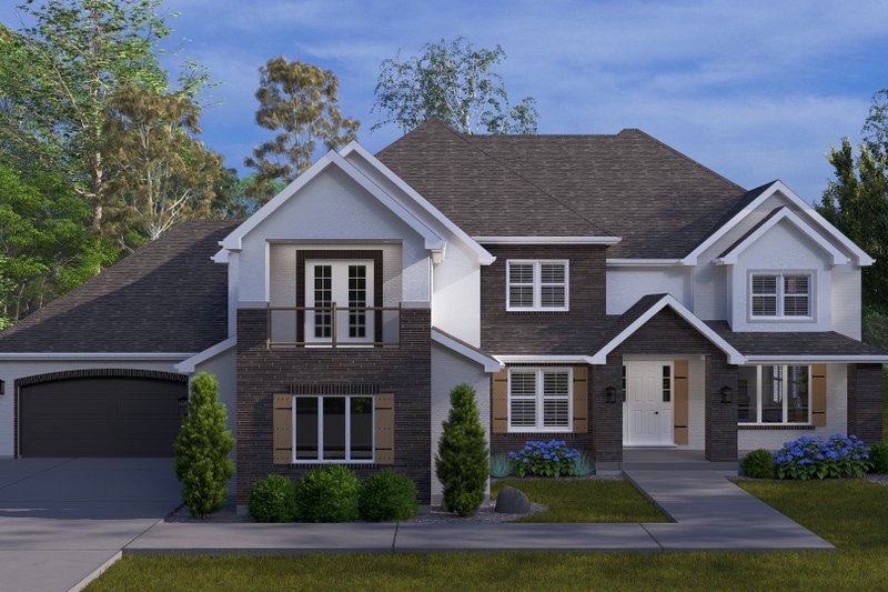 Dream House Plan - Traditional Exterior - Front Elevation Plan #1060-344