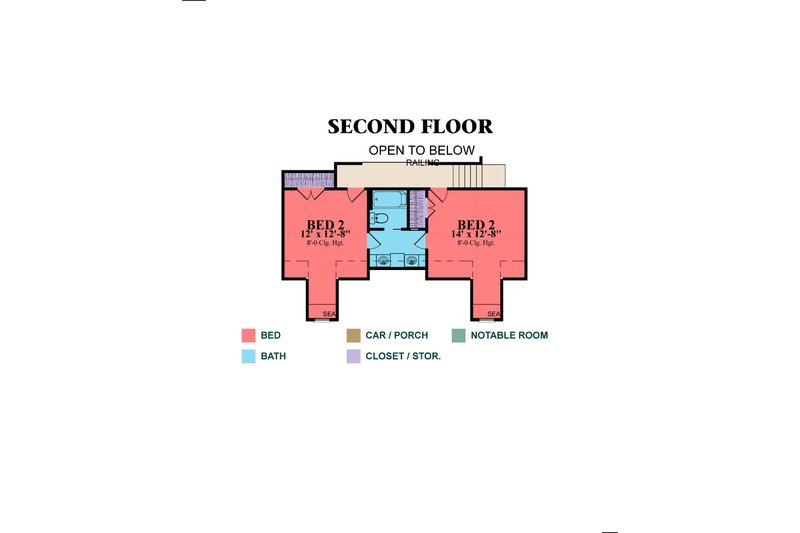 Dream House Plan - Floor Plan - Upper Floor for Cottage House Plan #63-351 - 4 bed, 3 bath