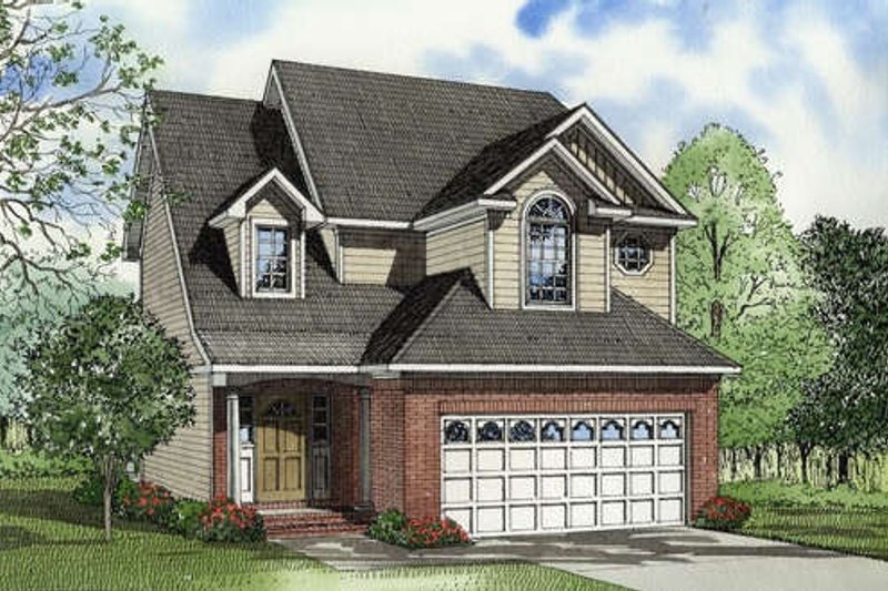 Traditional Style House Plan - 3 Beds 2.5 Baths 1841 Sq/Ft Plan #17-422