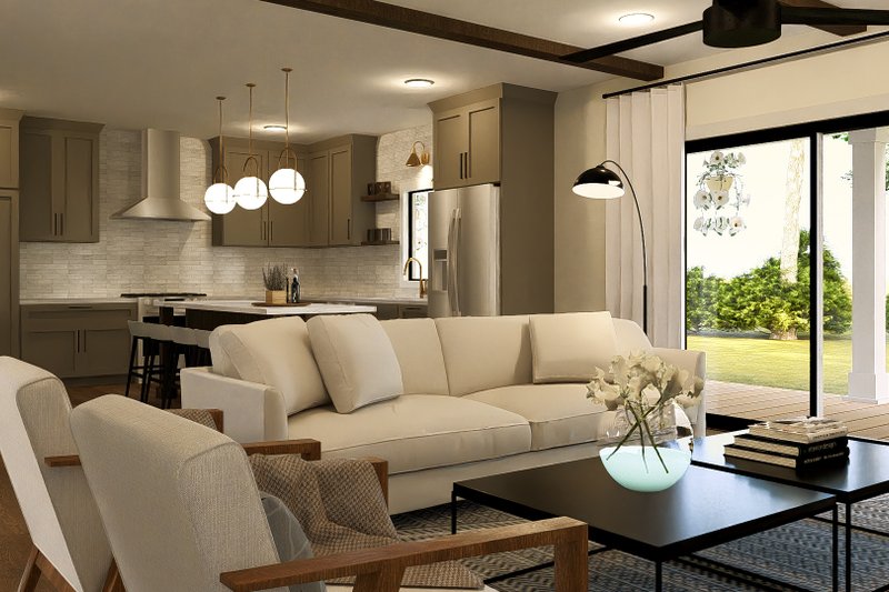 Home Plan - Interior - Family Room 1 for Barndominium House Plan #1064-318 - 3 bed, 2.5 bath