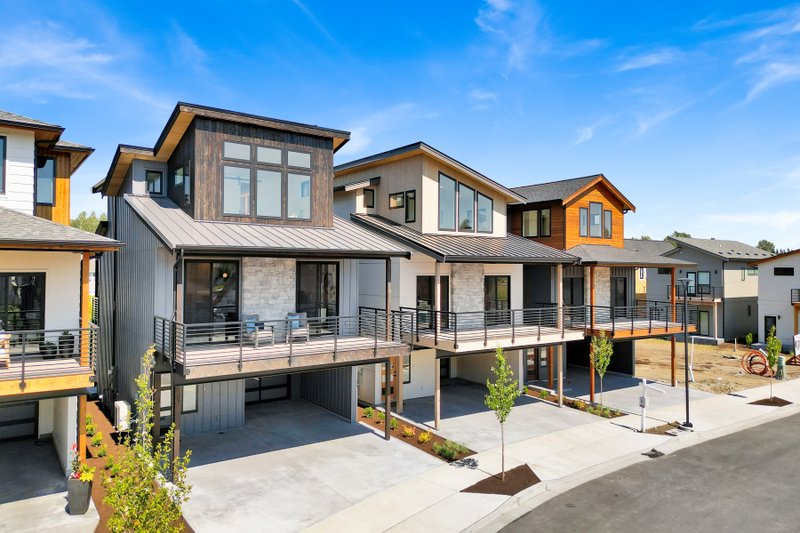 Architectural House Design - Exterior - Front Elevation 3 for Contemporary House Plan #1070-233 - 2 bed, 2 bath