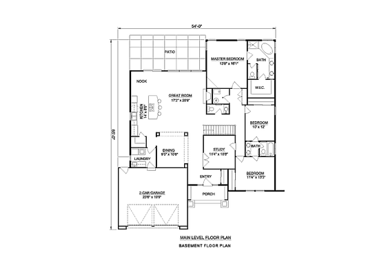 Floor Plan - Other Floor for Adobe / Southwestern House Plan #116-296 - 3 bed, 2 bath