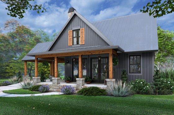 Exterior - Other Elevation 1 for Barndominium House Plan #120-291 - 4 bed, 2 bath