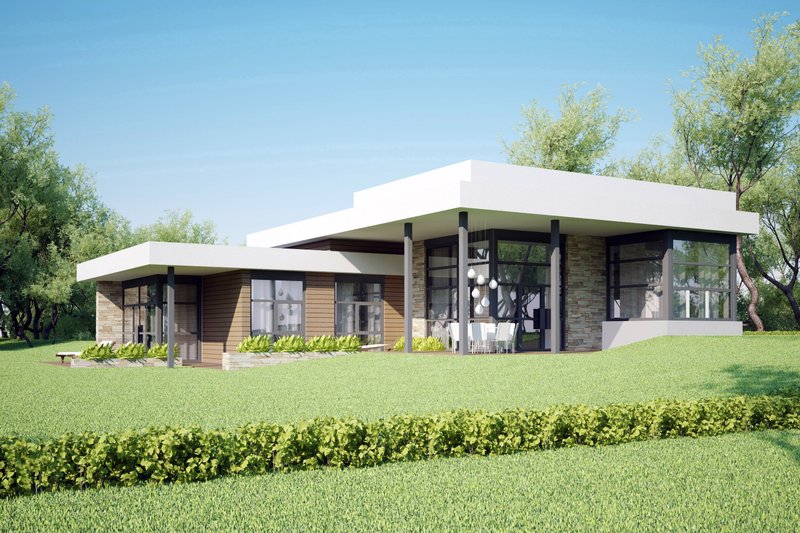 House Blueprint - Modern style home designed by Arch L.A.B., elevation