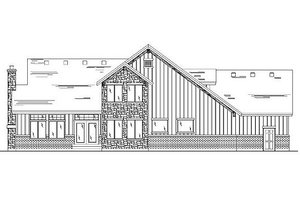 Exterior - Rear Elevation for Country House Plan #5-385 - 5 bed, 3.5 bath