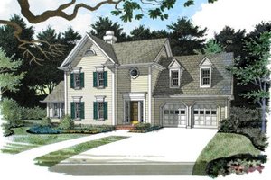 Exterior - Other Elevation for European House Plan #56-179 - 4 bed, 2.5 bath