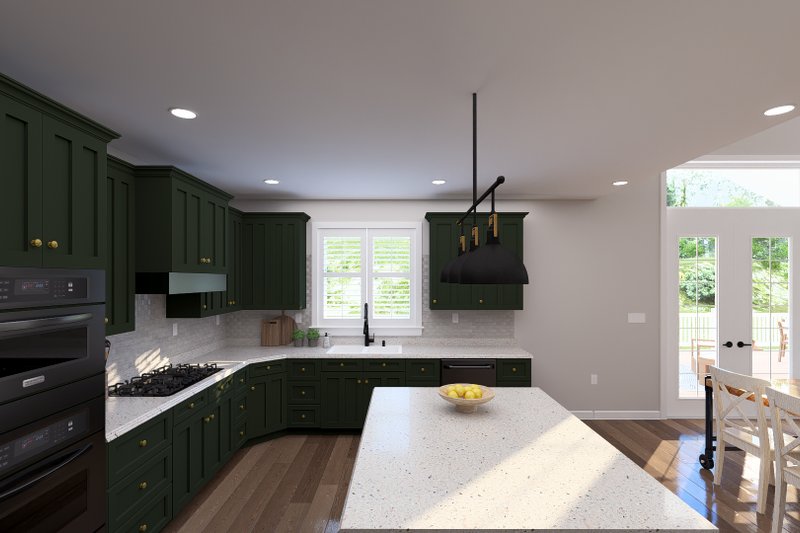 Architectural House Design - Interior - Kitchen 1 for Craftsman House Plan #1060-496 - 3 bed, 2.5 bath
