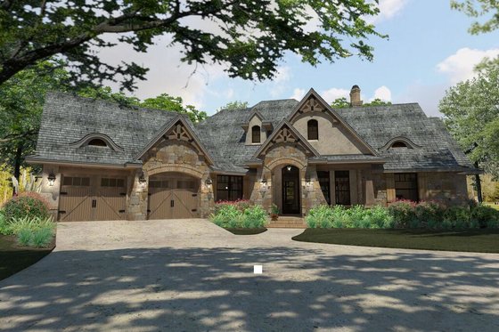 Exterior - Front Elevation 3 for Craftsman House Plan #120-193 - 3 bed, 3 bath