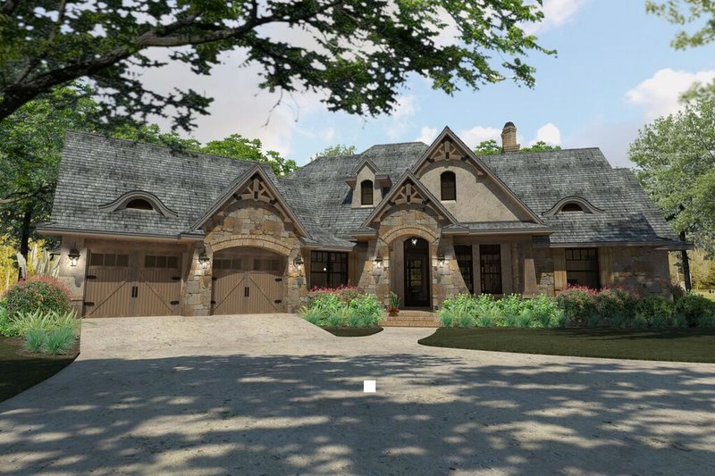 Architectural House Design - Exterior - Front Elevation 3 for Craftsman House Plan #120-193 - 3 bed, 3 bath
