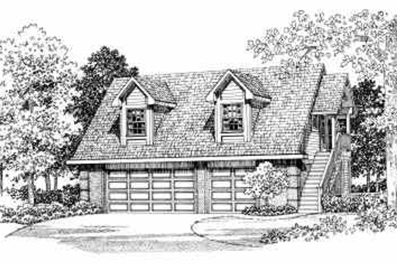 Dream House Plan - Country Exterior - Front Elevation Plan #72-287