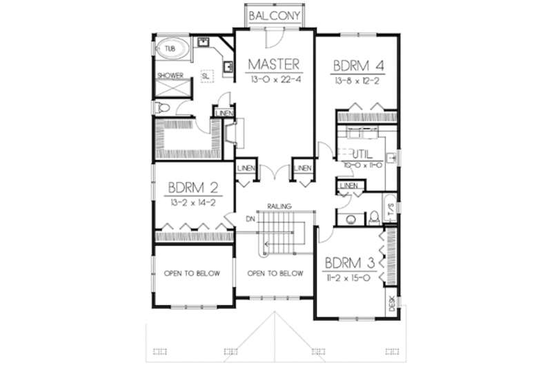 Drawing 106 Square Meters In Feet Craftsman Style House Plan Beds