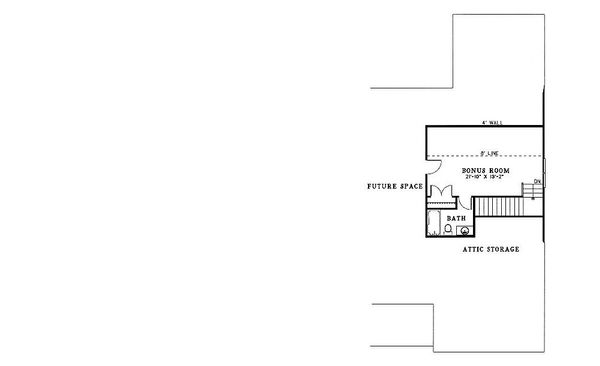 Country Floor Plan - Upper Floor Plan #17-614